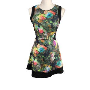 Jealous Tomato Fit and Flare Floral Sleeveless Dress Size S